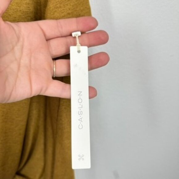 Caslon Nordstrom Twist Front V Neck Lightweight Casual Tee Shirt Updated Basic - Picture 4 of 6